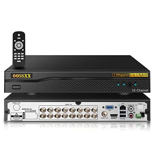 16CH 5MP Hybrid DVR Video Recorder for CCTV Security Camera System No HDD