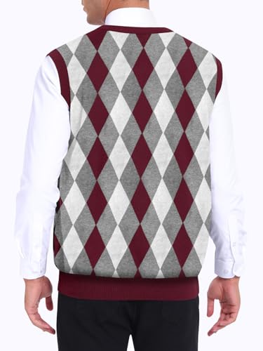 Netsmile Men’s Sleeveless Sweater V Neck Lightweight Vest Slim Fit Casual Pullover Sweater3