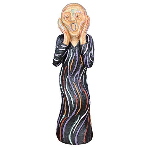 Design Toscano DB32252 The Silent Scream Gothic Art Statue, 15 Inch, Medium, Multicolor