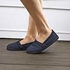 ULTRAIDEAS Memory Foam House Shoes for Women Indoor, Summer Loafer Slippers for Women with Rubber Sole, Navy, 9-10 UK #4