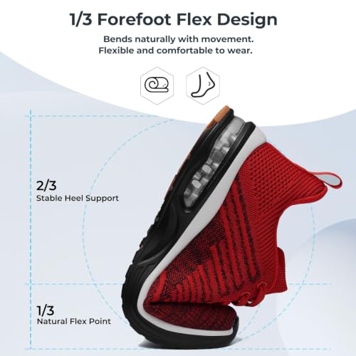Image of Mishansha Running Shoes for Men Sneakers Air Cushion Walking Shoes Comfortable Tennis Shoes Breathable Trail Running Shoes US Men 7-15