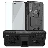 Phone Case for Moto E7 Power/Motorola E7i Power/Lenovo K13 with Tempered Glass Screen Protector...
