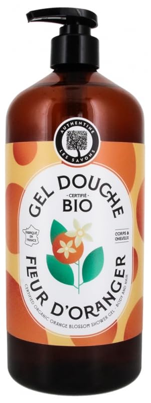 Orange Blossom Body & Hair Shower Gel Organic 1 L