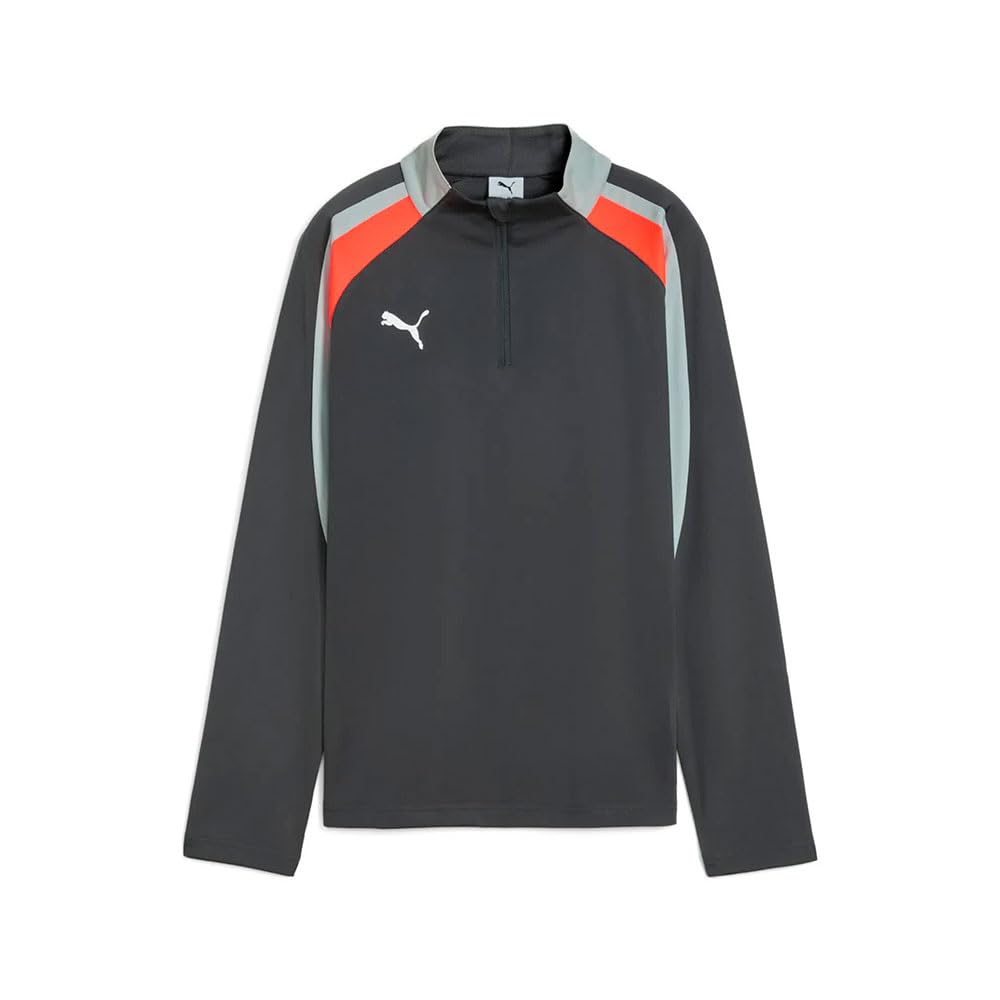 PUMA Individualliga 1/4 Zip Sweatshirt Kids grau, 176 Kinder