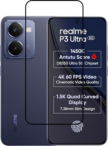 Image of Tempered Glass Screen Protector Compatible For REALME Realme P3 Ultra 5G with Easy Self Installation Kit