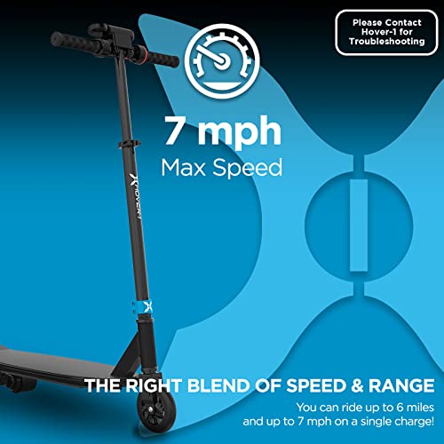 Hover-1 Switch 2-In-1 Electric Scooter & Skateboard | 2.5Hr Full Charge, Lock & Release Mechanism, Remote Controlled, Safe For Kids, Black #TOP3