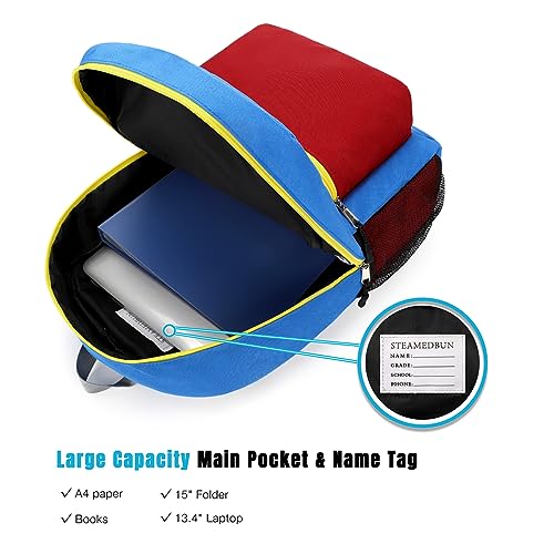 Image of STEAMEDBUN Kids Backpack for Boys,Kindergarten Backpack for Toddler Boys Age 3-6