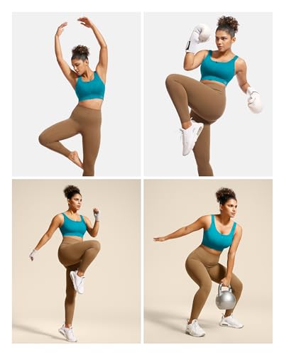 Image of Adjustable High Impact Sports Bras for Women Zip Front Full Coverage and Lift Padded Compression Tops