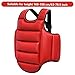 CurcKua Boxing Body Protector, Reversible Chest Protector, Adjustable Taekwondo Sparring Gear, Sponge Boxing Training Equipment Red & Blue Equipment for Training Body Guard