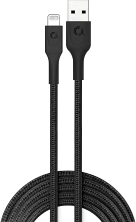 6 FT Charging Cable USB-A to Lightning Connector (Black)