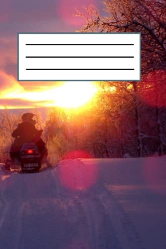  SNOWMOBILE : 50 page blank notebook: standard notebook size 6x9 inch