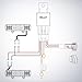 Nilight LED Light Bar Wiring Harness Kit 12AWG Heavy Duty 12V 5Pin Rocker Switch Laser On Off Waterproof Switch Power Relay Blade Fuse-2 Lead (10038W)