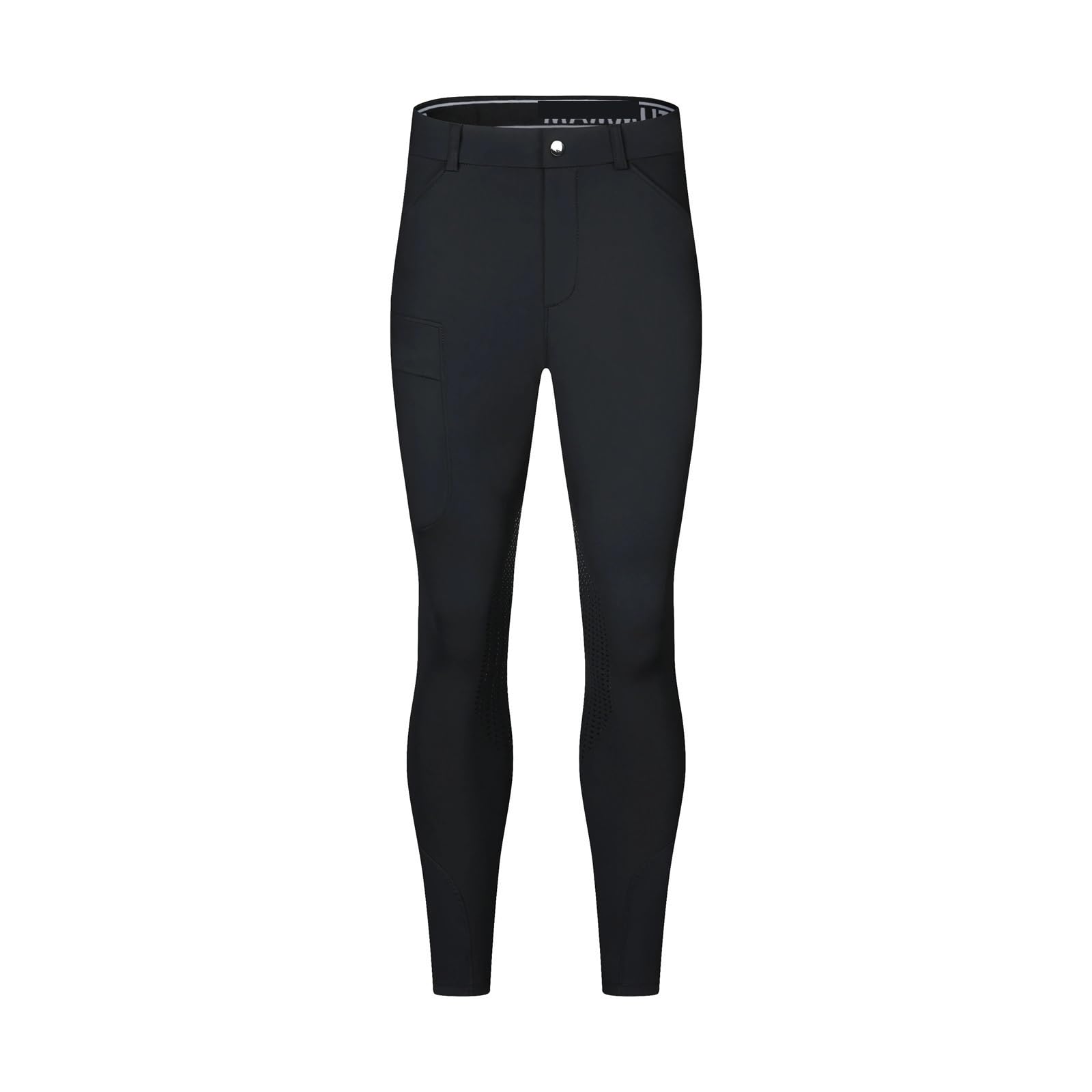 Pantaloni da Equitazione Uomo in Silicone; Uomo; Jodhp ad Alta Elasticità, vestibilità Attillata e Asciugatura Rapida; Silicone