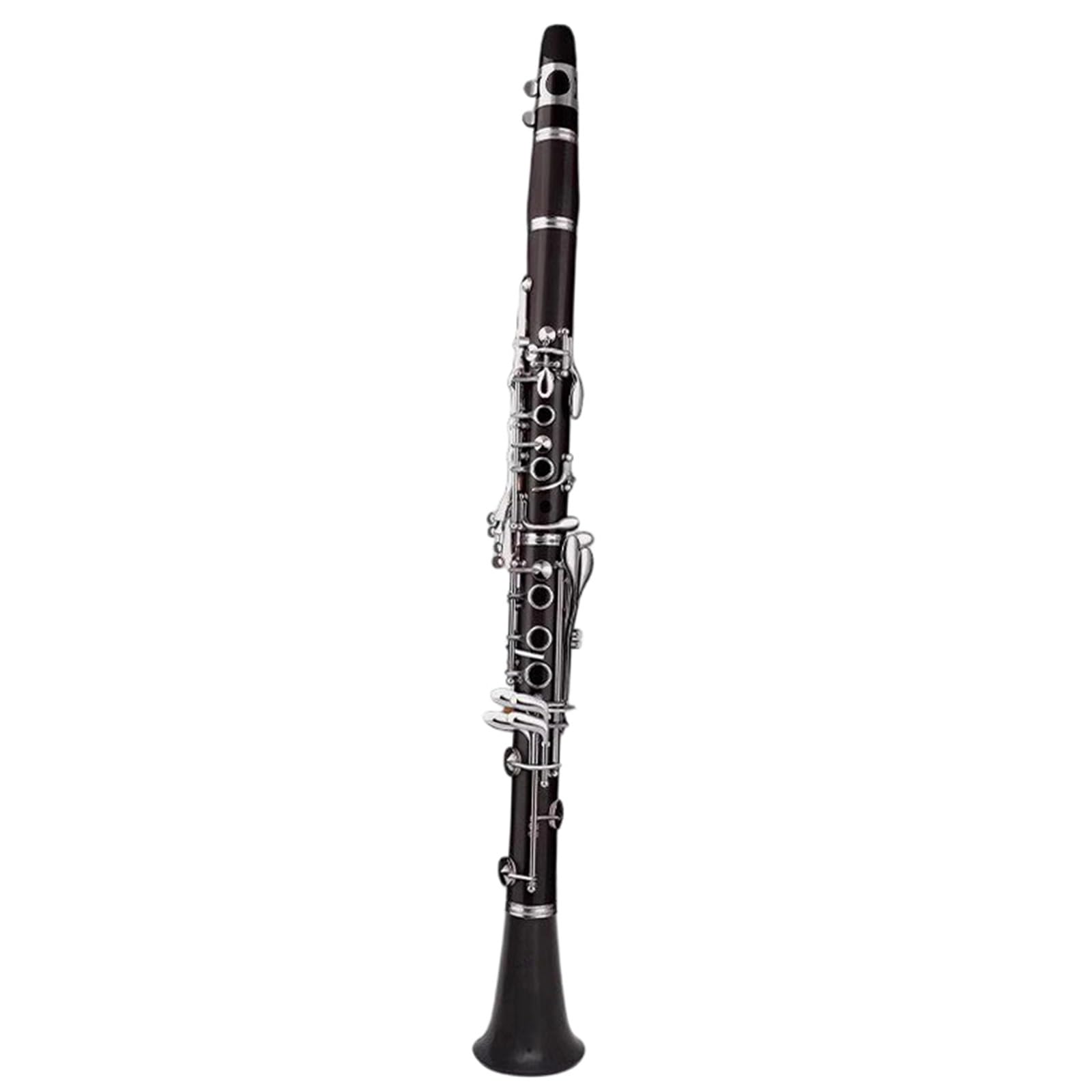 Clarinete De Ébano Instrumentos Musicales Ajustables Dobles Dos Secciones 17 Teclas Bb Práctica Para Principiantes