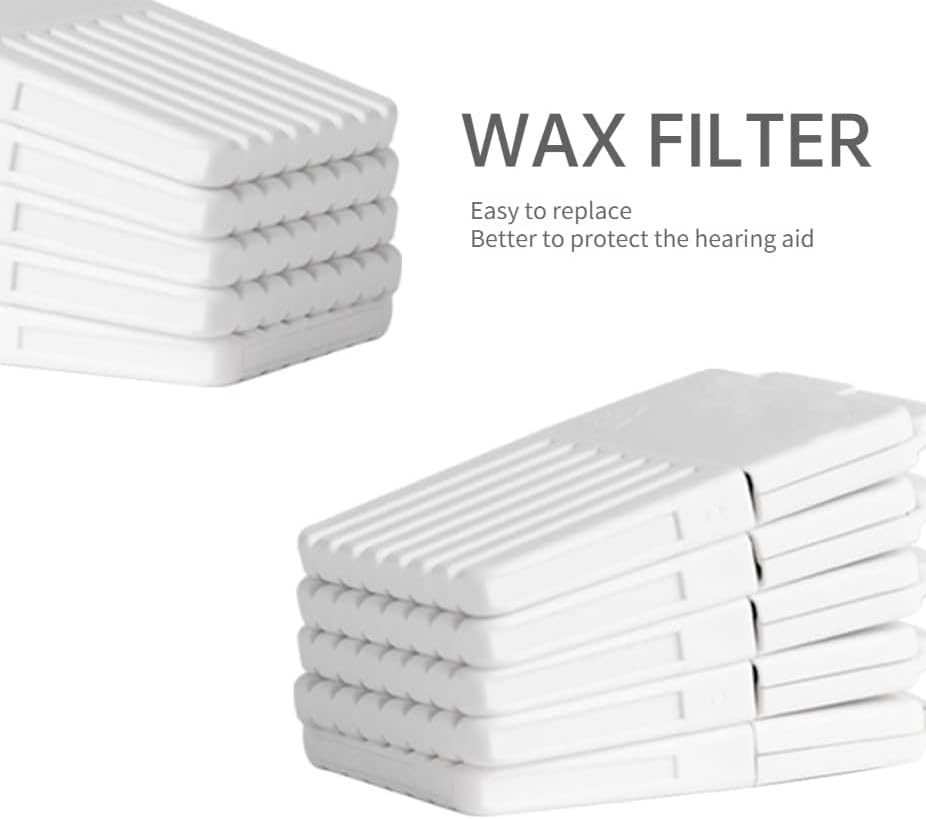 Hearing Aid Wax Guard - Hearing Aid Medical Supply Replacement Nanocare Filters Wax Traps, 5 Pack (40 Pieces)