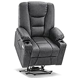 Mcombo Power Lift Recliner Chair with Massage and Heat for Elderly, Extended Footrest, 3 Positions,...