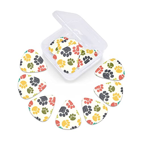 Ensemble de 12 médiators de guitare de patte de chien colorés mignons pour guitare acoustique, guitare électrique… - Les Beatles, Paul McCartney, John Lennon, RIngo Starr, George Harrison Ensemble de 12 médiators de guitare de patte de chien colorés mignons pour guitare acoustique, guitare électrique… – Image 7