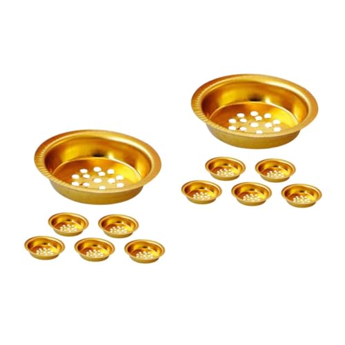Alipis 2 Juegos Accesorios para Incensarios Anillo De Nariz De Los Hombres Posavasos para Mesa Kit De Anillo De Nariz Posavasos De Té Portavasos Posavasos Golden Planchar 6 Piezas * 2