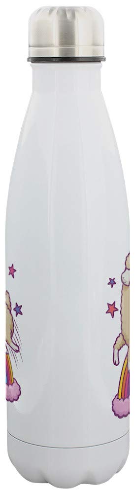 Gourde HAPPY SPACE réutilisable bouteille eau blanche Grindstore taille unique