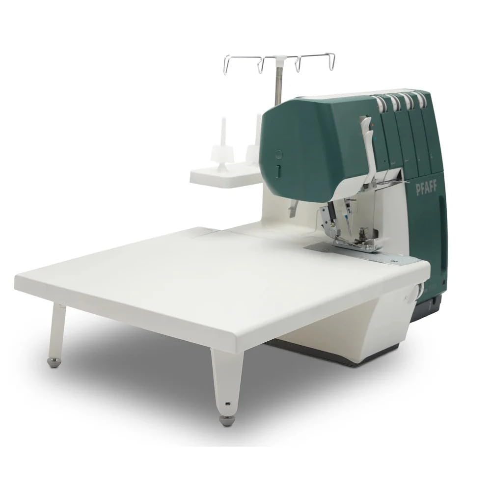 Pfaff Admire 3000 Overlock maszyna z 4 nićmi – 16 ściegów, transport różnicowy, dźwignia kolanowa, oświetlenie chwytu LED, automatyczne zatrzymanie igły, do 1500 ściegów/min