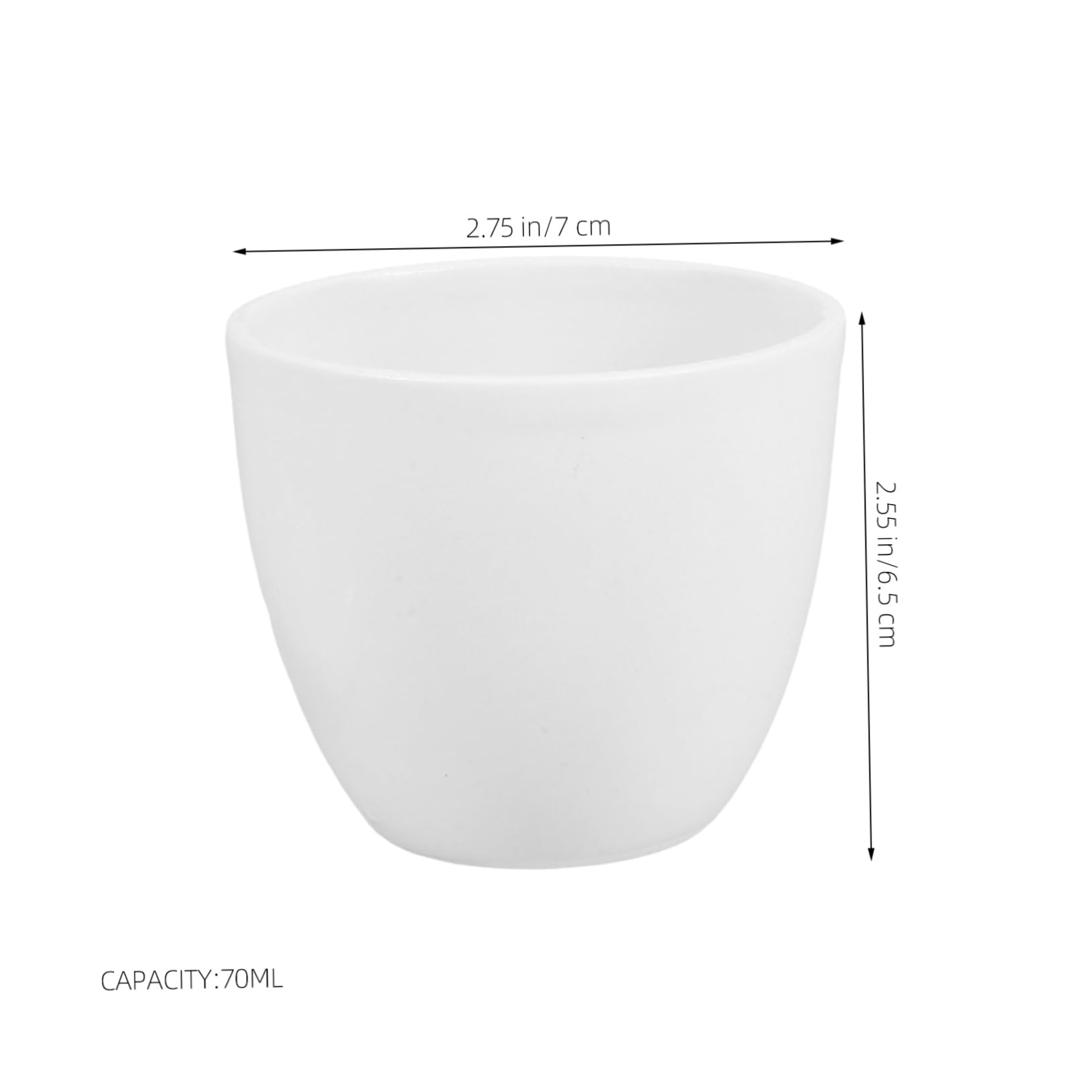 CHILDWEET High Temperature Chemical Porcelain Crucible Lab Crucible Gold Melting Kit Crucible for Melting Crucible for Sintering Ceramic Crucible Cup Copper Scrap Crucible Cup White