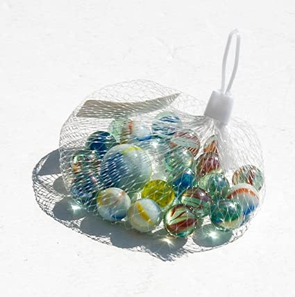 Amazon | Muellery ビー玉 ガラス玉 20粒セット 15mm 20個 色ミックス