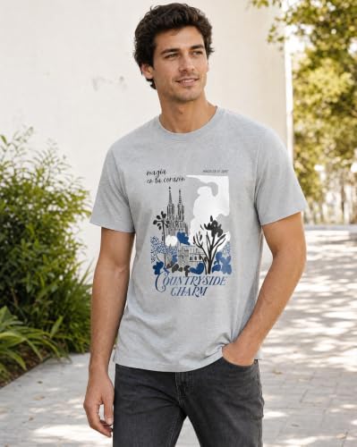 Image of Nobero Men's Regular Graphic Printed T-Shirt for Men | Soft Cotton | Classic Fit | Printed Casual Tshirt for Men