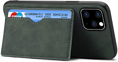 Coque iPhone 12/12Pro en cuir véritable antichoc, étui portefeuille ultra fin