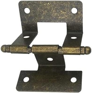 Folding Butt Door Hinges, Vintage Hinges,Retro Butt Hinges,Hinges 10Pcs50 Long Clip 21 Thick Wood Four Fold Hinge Hinge Furniture Hardware Fittings Mother and Child Hinge Iron