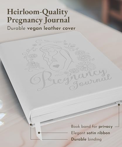 Journal de grossesse de qualité supérieure blanc Luminate Press - 7