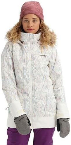 Burton Womens Lelah Jacket, Diamond Dots Stout White, XXS XX-Small AB538