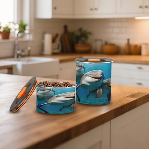 Contenedor de almacenamiento hermético para café de acero inoxidable 30oz miniatura 7