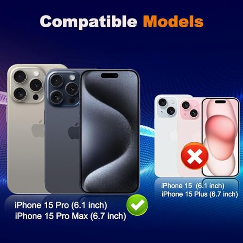 Image of Mizi 3 Pack Camera Lens Protector for iPhone 15 Pro /Max 6.1 inch / 6.7 inch 2023 Release, 9H Tempered Glass Camera Cover screen [Does not Affect Night Shots] - Clear