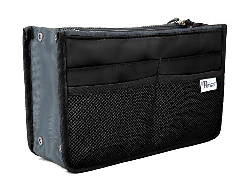 Periea - Organisateur de Sacs à Main - Chelsy - Divers Couleurs - Petit, Moyen ou Grand (Noir, Grand) Cover