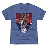 500 LEVEL Joel Embiid Philadelphia 76ers Youth Shirt - Joel Embiid Tyrese Maxey & Paul George Philadelphia 76ers Trio WHT (Tri Royal, 14-16Y X-Large)