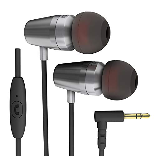 ROCK JAW AUDIO Alfa Genus V2 - Auriculares con micrófono en línea...