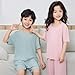 AIMAOMI girls clothes Kids 2 Piece Outfits Girls Summer Short Sleeve T-Shirts and Pants Set Fashion Clothing Sweatsuits Sets(Pink, 14-15 Years)
