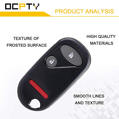 OCPTY 2X Keyless Entry Remote Control Key Fob 3 Button Transmitter Replacement for 01 02 03 04 05 06 07 for Honda for Pilot for Civic NHVWB1U523 - Image 4
