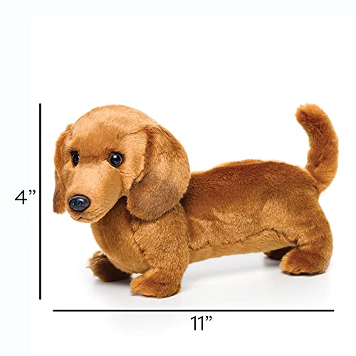 Standing Large Dachshund Dog Caramel Brown Children's Plush Stuffed Animal Toy