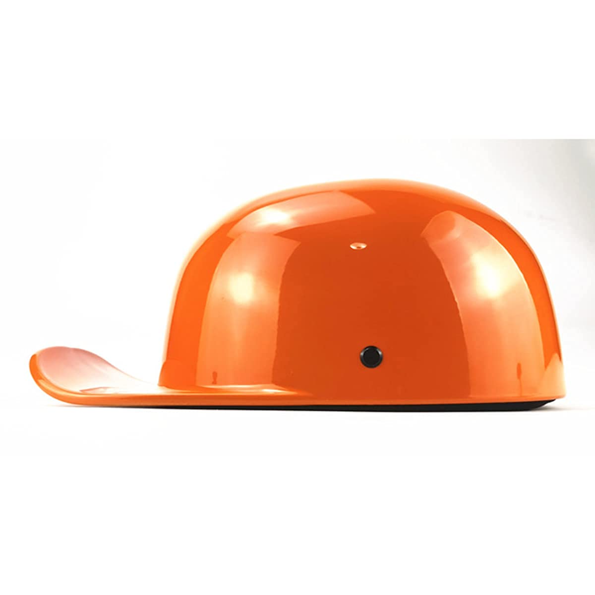 Kask motocyklowy Vintage Half Size Open-Face Kaski motocyklowe Moda Czapka z daszkiem Kask do skutera Moped Cap Street Cruiser Jet Style Certyfikat ECE, czarny matowy, XXL