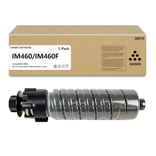 Image of IM460 842609 Black Toner Cartridge Compatible for Ricoh IM370 IM370F IM460F