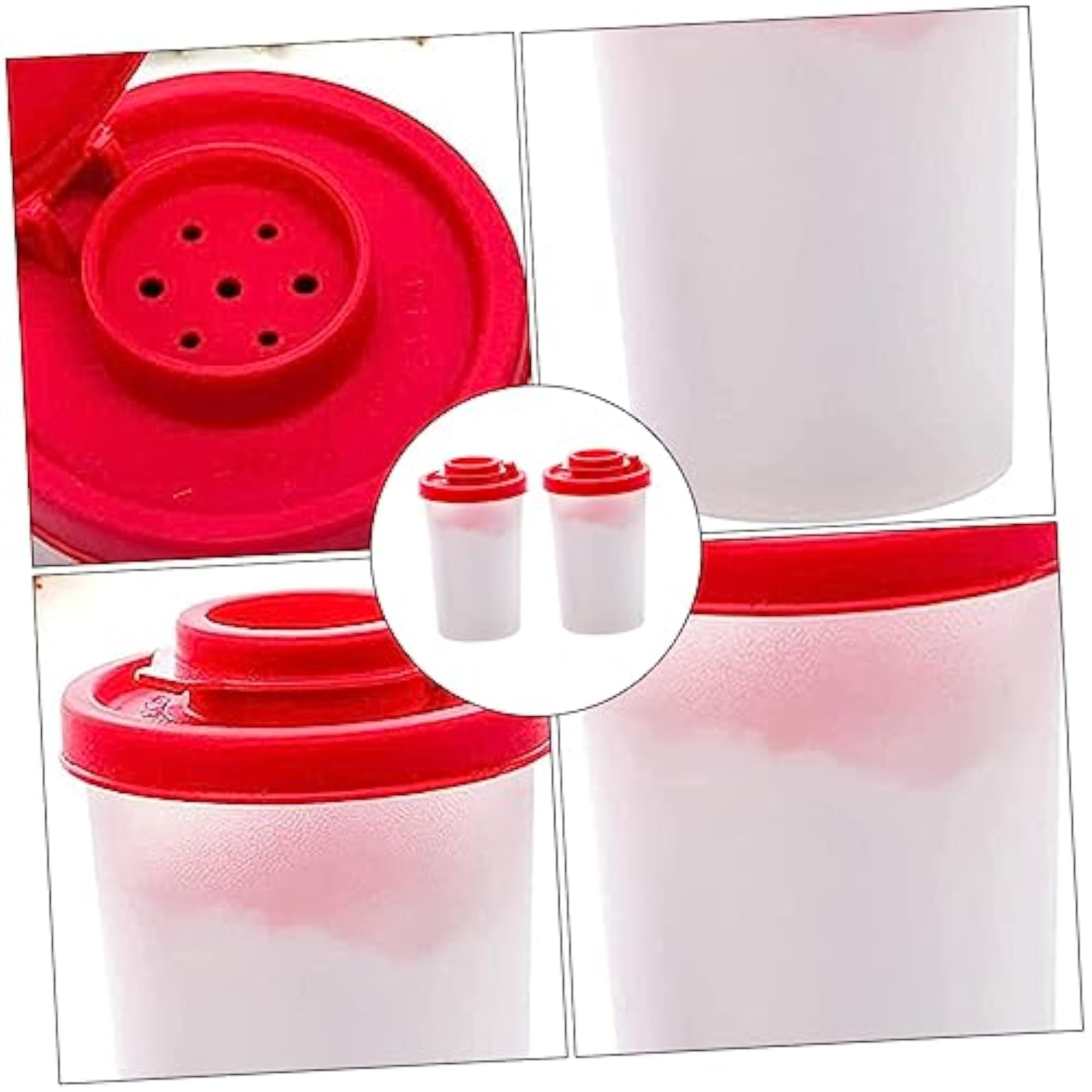 Set of 2 Portable Pepper Shakers for Kitchen Storage