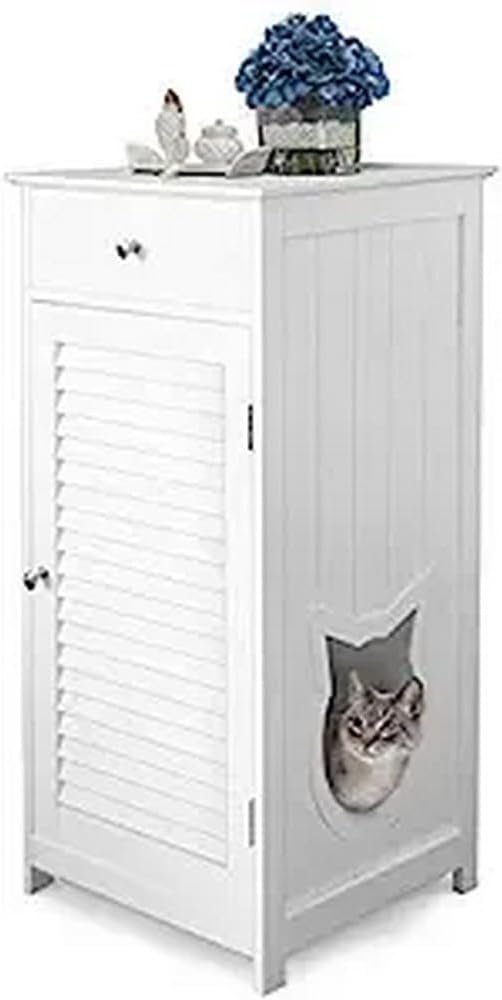 Penn Plax Cat Walk Litter Box Enclosure and Pet House, 17.89 kg