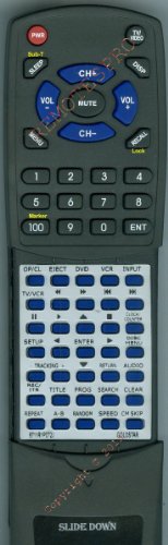 Replacement Remote Control for Zenith XBV442, GBV441, V8824W, XBV441, ZDX313, XBV443