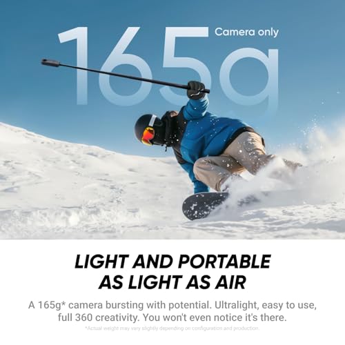 Image of Insta360 X4 Air Motorcycle Bundle - Lightweight 165g 8K 360 Camera, Invisible Selfie Stick, Replaceable Lenses, Shoot First & Frame Later, Built-in Wind Guard, FlowState Stabilization