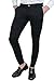 Evoga Pantaloni Uomo Estivi Slim Fit Casual Eleganti in Cotone (IT, Numero, 44, Regular, Regular, Nero)