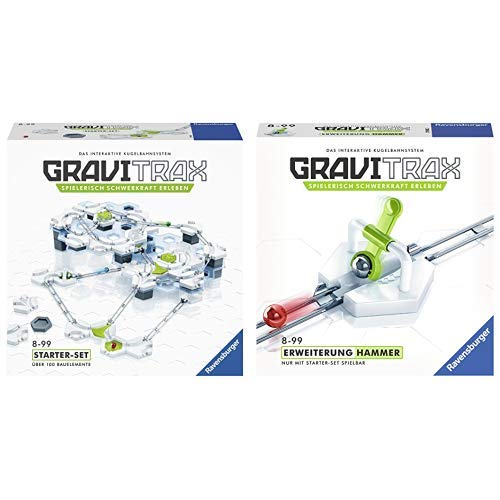 GraviTrax 27590 Starter Set Konstruktionsspielzeug, deutsche Version &  27592 Hammerschlag Konstruktionsspielzeug