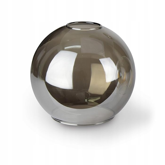 Ersatzglas Kugel Glas - Rund Lampenschirm Chrome Ø 15 cm Ersatzschirm für...