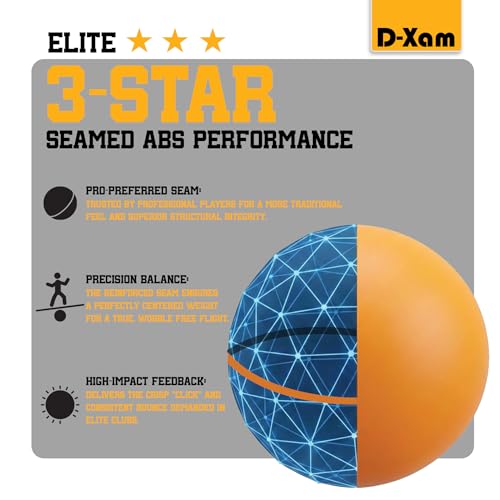 Image of Ping Pong Balls Professional ABS Table Tennis Balls 1 Star or 3 Star Bulk