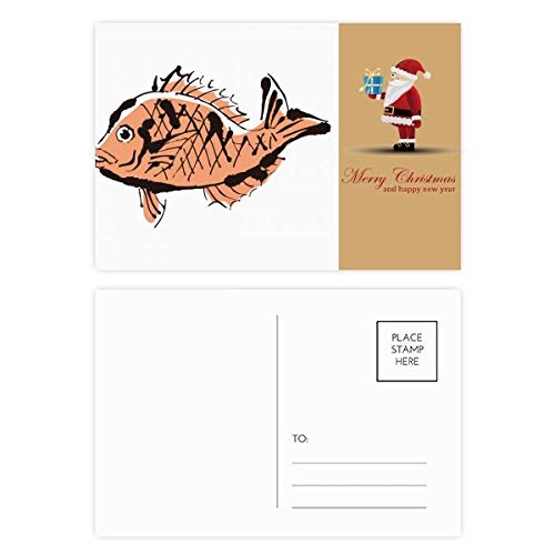 Cartes postales remerciement poisson lot de 20 pour mot de gratitude